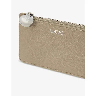Loewe Pebble Card Holder With Coin Purse In Shiny Calfskin