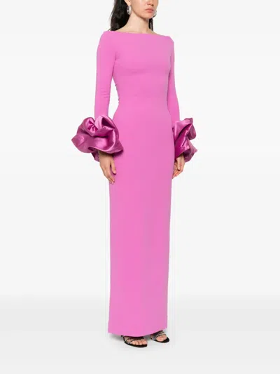 Solace London Talia Maxi Dress In Pink