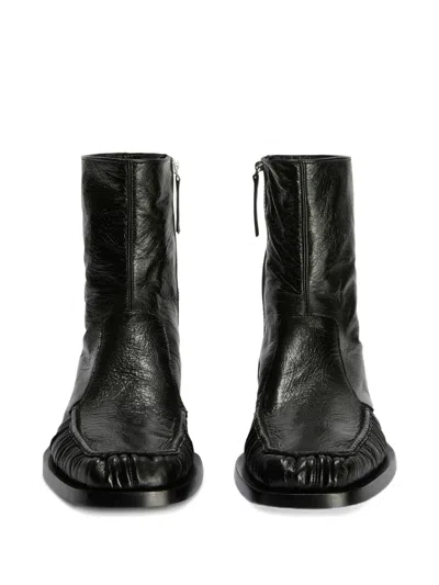 Jil Sander Ankle Boot In Green