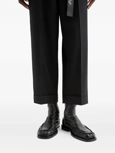 Jil Sander Ankle Boot In Green