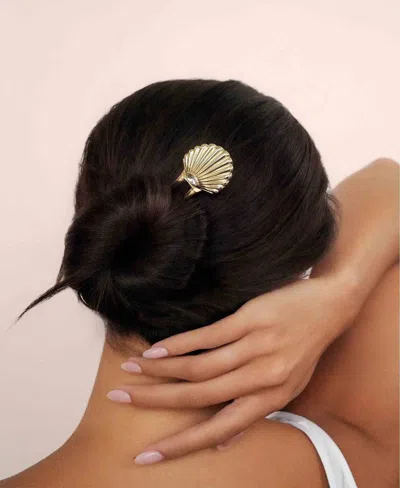 Ettika Santorini Cubic Zirconia Shell Hair Pin