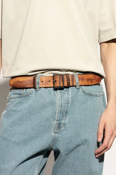 Dsquared2 Distressed Leather Belt