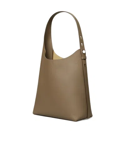 Tory Burch Medium Romy Leather Tote Bag In Brown