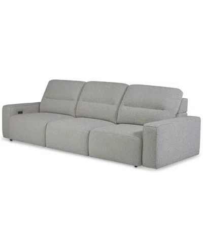 Macy's Frandlyn 3pc Fabric Power Sliding Sofa, Exclusively At