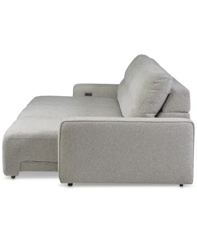 Macy's Frandlyn 3pc Fabric Power Sliding Sofa, Exclusively At