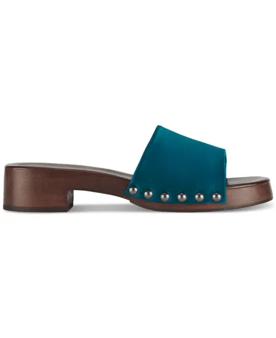 Jeffrey Campbell Cambrie Wooden Platform Slide Sandals