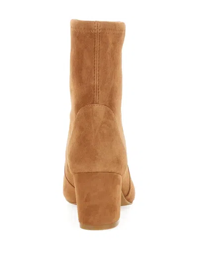 Stuart Weitzman Woman Ankle Boots Sand Size 10.5 Leather In Beige