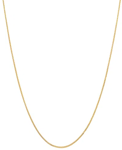 Steeltime Women's 14k Gold Plated Box Chain Necklace