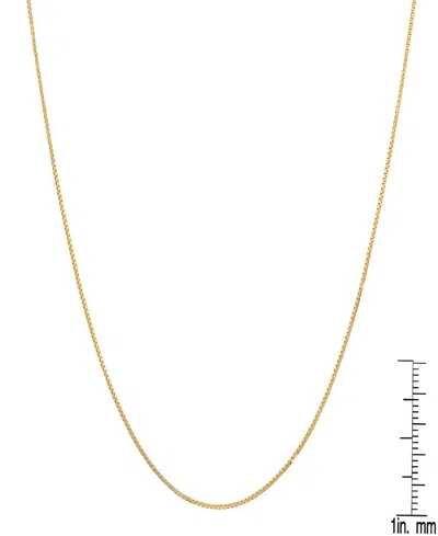 Steeltime Women's 14k Gold Plated Box Chain Necklace