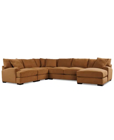Macy's Rhyder 5-pc. Fabric Chaise Sectional, Exclusively At