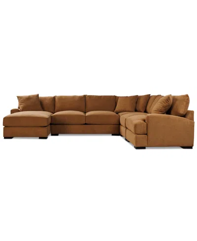 Macy's Rhyder 5-pc. Fabric Chaise Sectional, Exclusively At