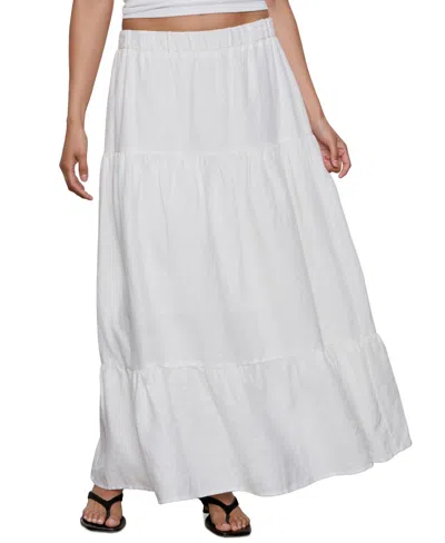 Sanctuary The Prairie Linen Tiered Maxi Skirt