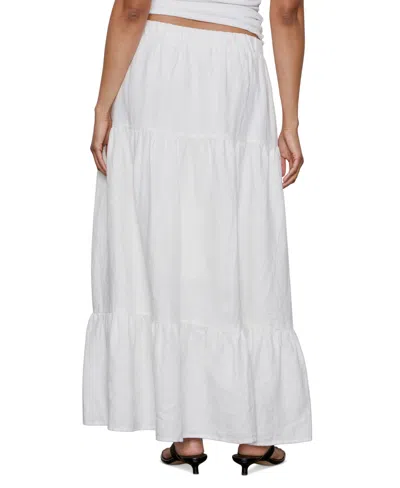 Sanctuary The Prairie Linen Tiered Maxi Skirt