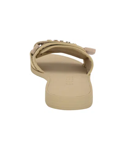 Guess Women's Elyze Quattro G Slip-on Slide Flat Sandals