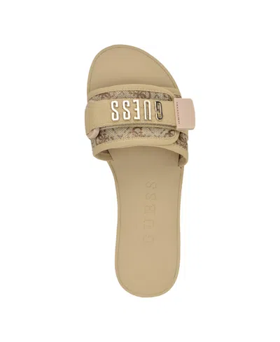 Guess Women's Elyze Quattro G Slip-on Slide Flat Sandals