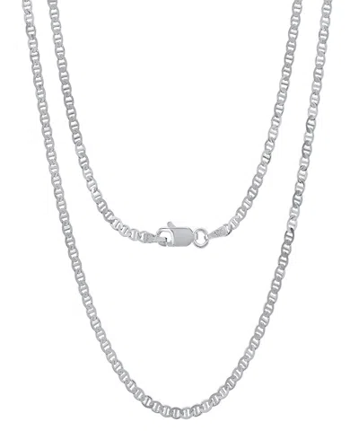 Steeltime Unisex Sterling Silver Mariner Superflat Necklace