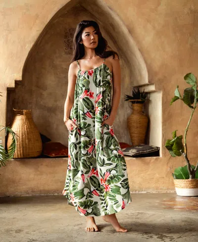 Linea Donatella Women's Toucan Printed Wrap Robe