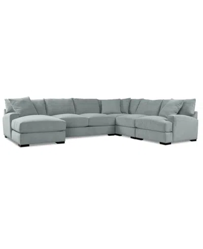 Macy's Rhyder 5-pc. Fabric Chaise Sectional, Exclusively At