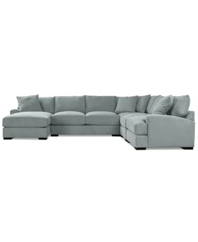 Macy's Rhyder 5-pc. Fabric Chaise Sectional, Exclusively At