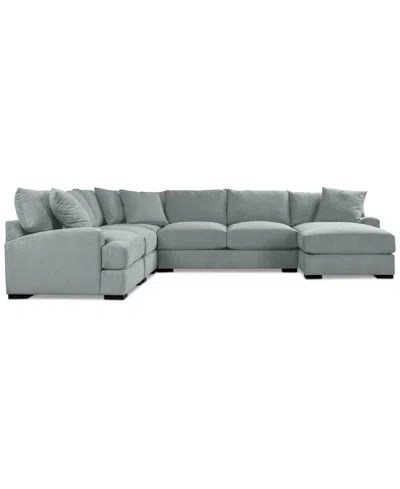 Macy's Rhyder 5-pc. Fabric Chaise Sectional, Exclusively At