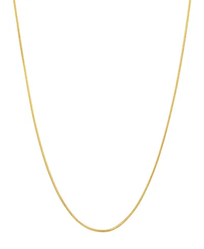Steeltime Women's 14k Gold Plated Snake Chain Necklace