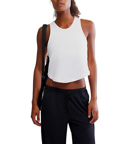 Free People Fp Movement Comeback Crop Tank In White
