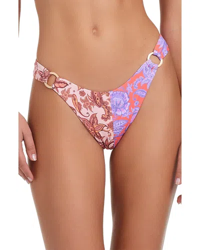 Red Carter Colorblocked Ring Bottom In Multi