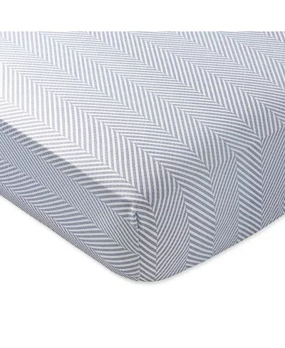 Domani Home Leze Bassinet Fitted Sheet, Crib In Gray