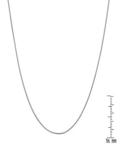 Steeltime Women's Sterling Silver Snake Chain Necklace