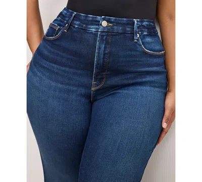 Good American Women's Soft Tech Good Classic Bootcut Jeans In Blue