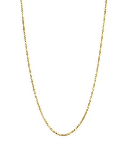 Steeltime Unisex 14k Gold Plated Box Chain Necklace