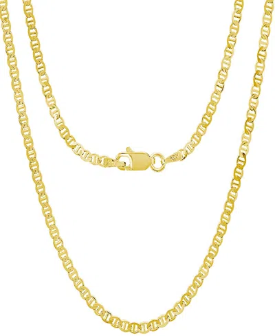 Steeltime Unisex 14k Gold Plated Mariner Superflat Necklace