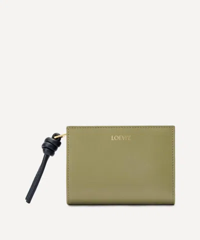 Loewe Knot Compact Wallet In Shiny Nappa Calfskin