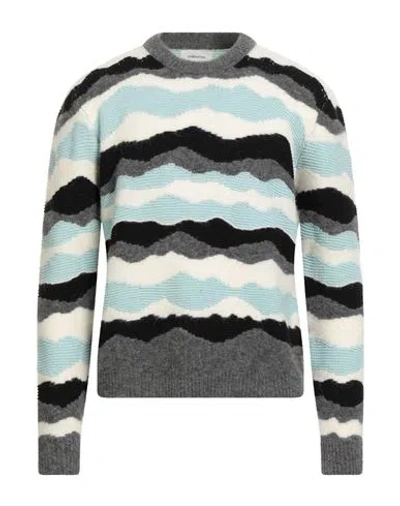 Atomofactory Man Sweater Sky Blue Size L Wool, Alpaca Wool, Polyamide, Elastane