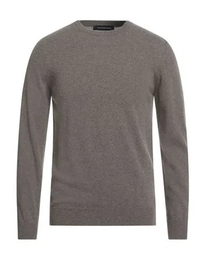 Alessandro Di Lorenzo Man Sweater Taupe Size Xxl Wool, Viscose, Cashmere, Polyamide