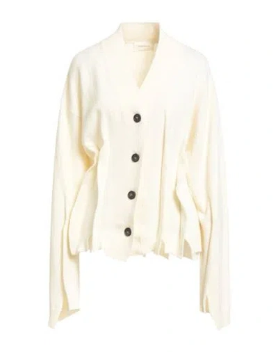 Atomofactory Woman Cardigan Cream Size M Wool, Polyamide