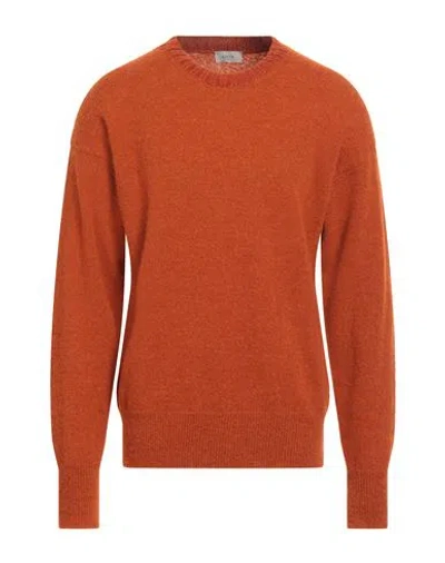 Altea Man Sweater Rust Size L Alpaca Wool, Polyamide, Wool