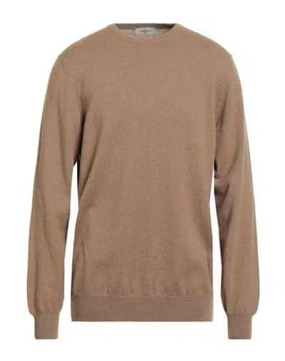 Piacenza Cashmere 1733 Man Sweater Camel Size 46 Virgin Wool