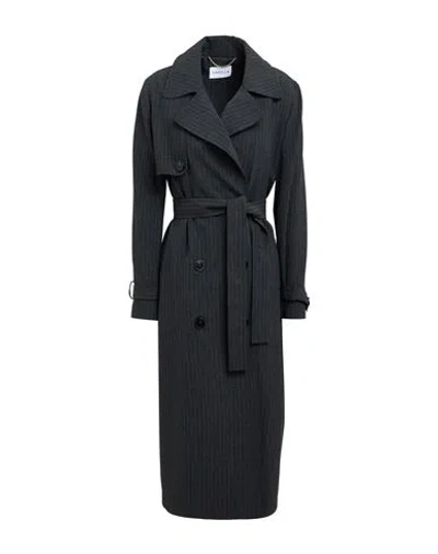 Marella Woman Overcoat & Trench Coat Charcoal Size 12 Polyester, Viscose, Elastane