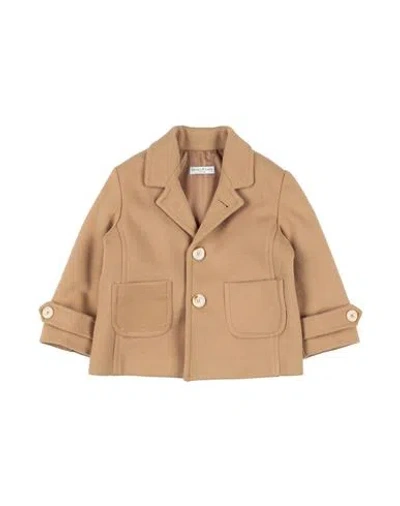 Manuell & Frank Newborn Girl Coat Camel Size 3 Polyester, Viscose