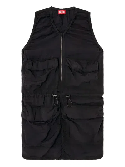 Diesel D-resden Mini Dress In Black