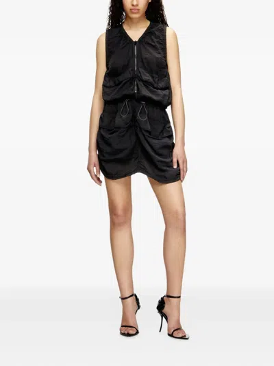 Diesel D-resden Mini Dress In Black