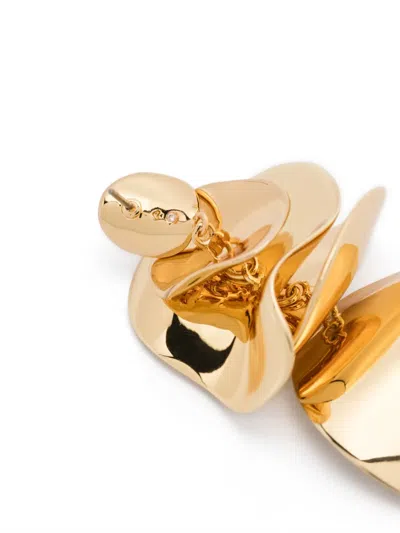 Kate Spade New York Snack Time Potato Chip Statement Drop Earrings In Gold