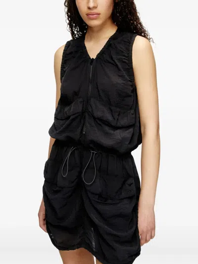 Diesel D-resden Mini Dress In Black