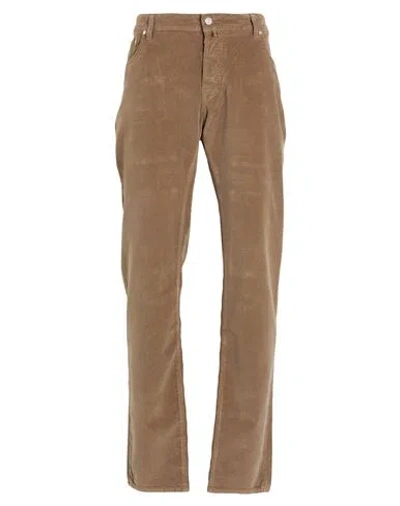 Jacob Cohёn Man Pants Brown Size 35 Cotton, Elastane, Polyester In Brown