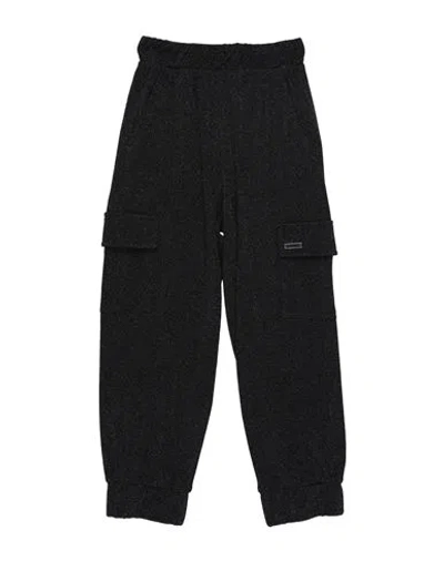 Monnalisa Toddler Girl Pants Black Size 6 Viscose, Polyester, Polyamide, Elastane In Black