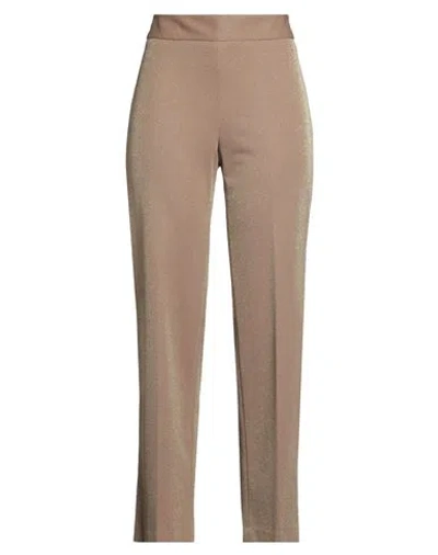 Le Bisbetiche By Camicettasnob Woman Pants Camel Size 10 Viscose, Polyester, Polyamide, Elastane