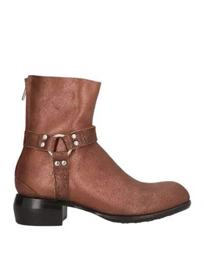 Rocco P . Woman Ankle Boots Copper Size 8 Leather