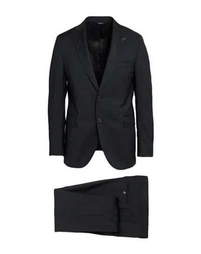 Tombolini Man Suit Charcoal Size 42 Polyester, Wool, Viscose