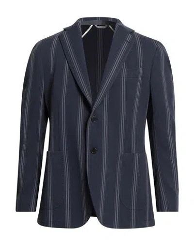 Tombolini Man Blazer Navy Size 42 Virgin Wool, Elastane